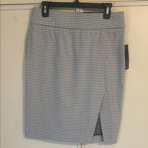 Apt. 9 Black and White Geometric Pencil Skirt